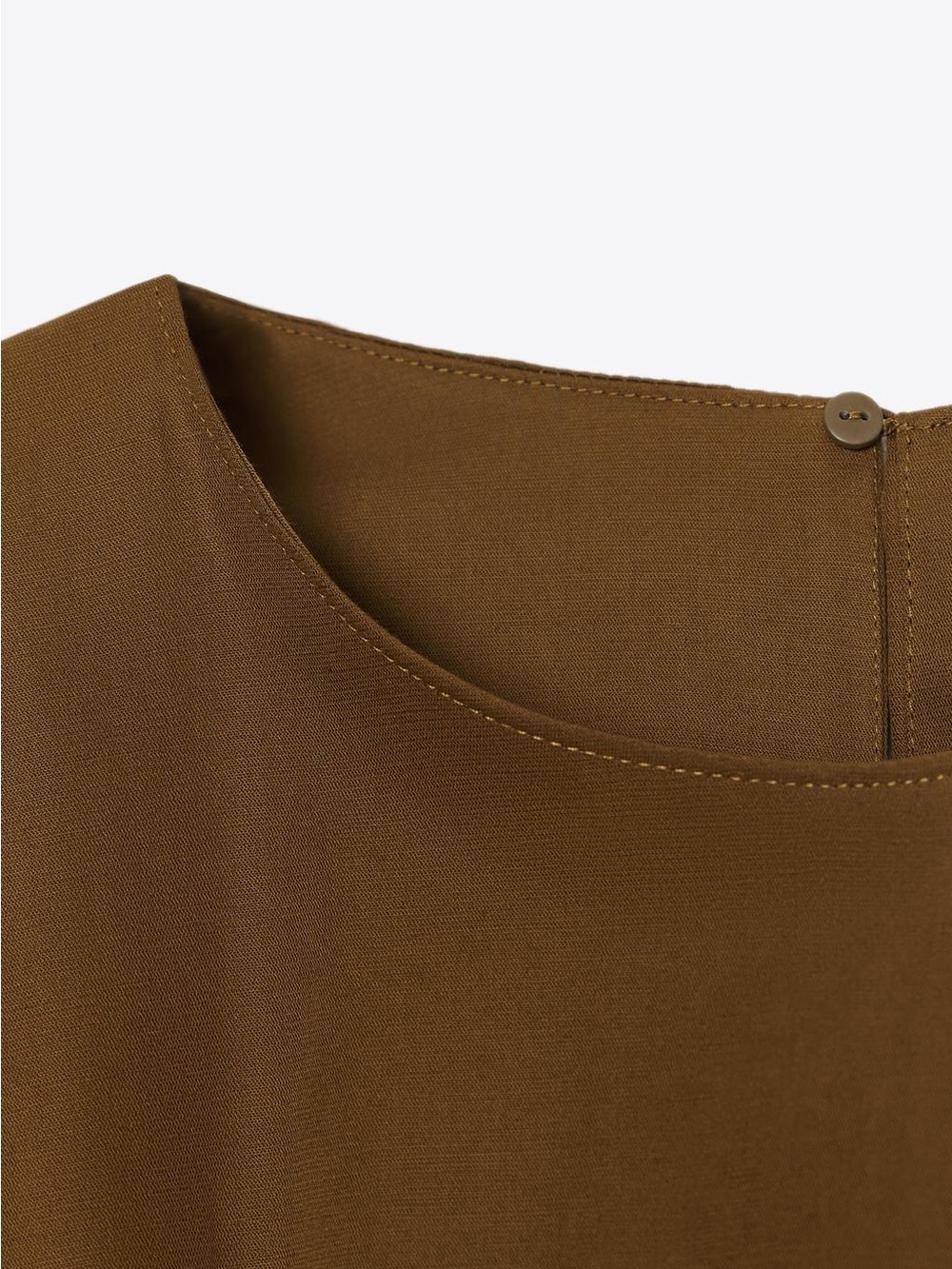 Zara Tan-Brown Midi Dress - Picture 7 of 13